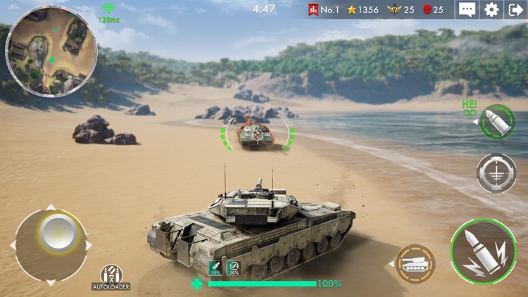 Tank Warfare: PvP Battle Game screenshot-1