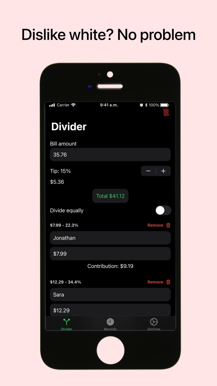 Bill Divider Split the bill