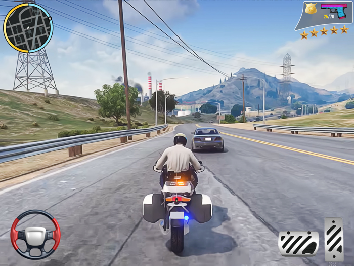 Police Cop Car Chase Sim Game