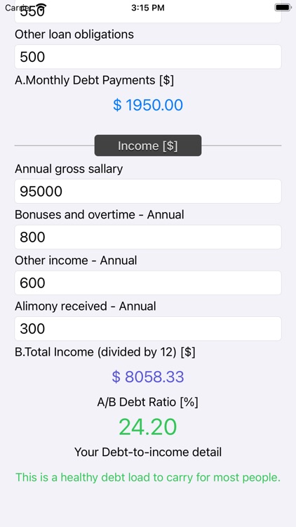 Debt 2 Income Calculator screenshot-9