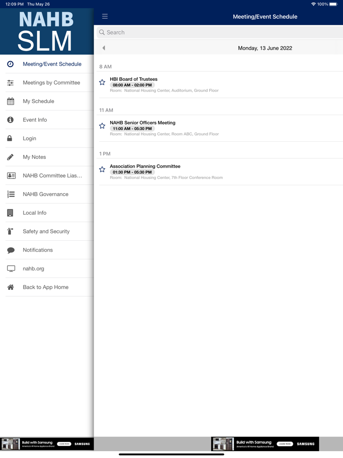 NAHB Meetings