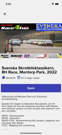 Game screenshot Svensk BilsportTV hack
