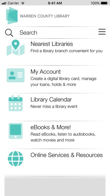 Warren County NJ Library app