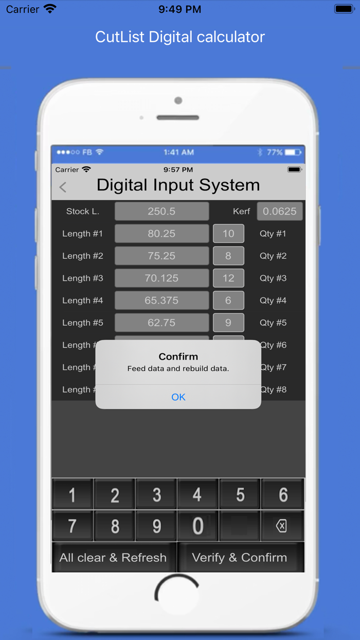 CutList Digital Calculator