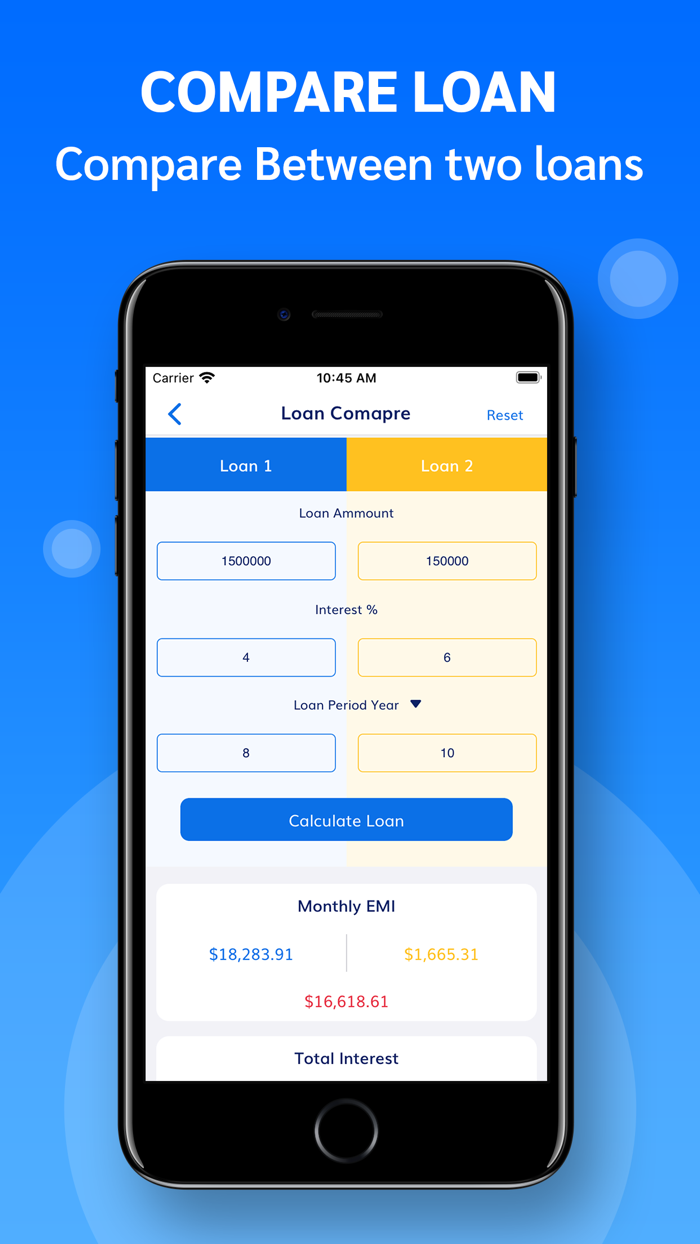 EMI Calculator - for loan