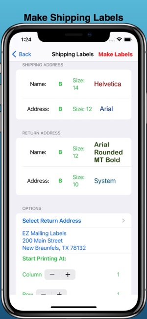 EZ Mailing Labels II on the App Store