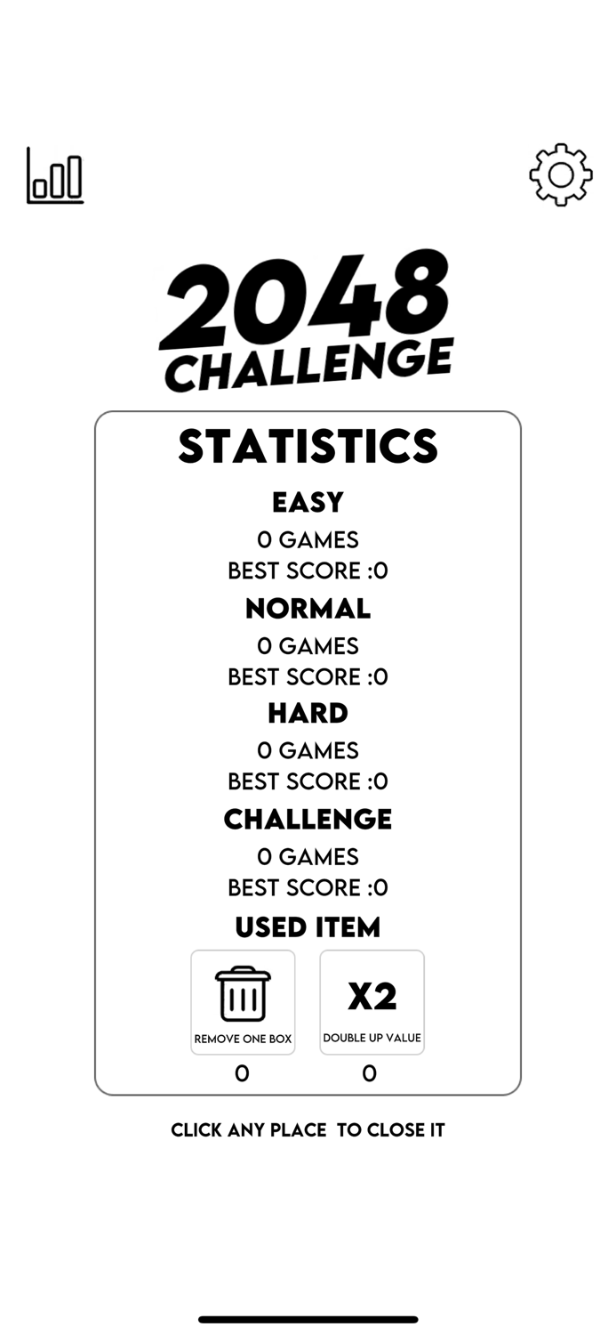 2048 Challenge Easy Hard