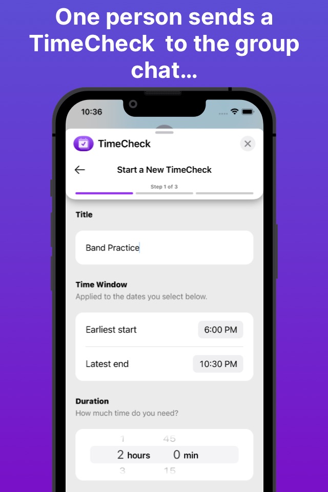 TimeCheck iMessage Extension screenshot 2