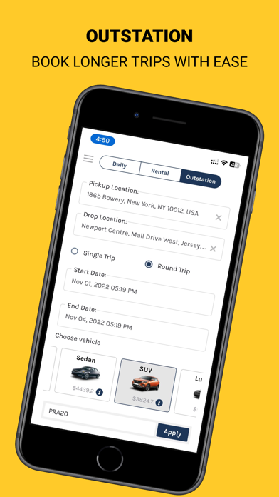 HireMe - Taxi Booking App screenshot 4