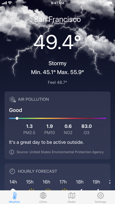 Weather ´ Screenshot