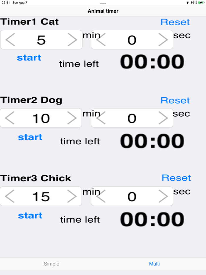 Animal Timer