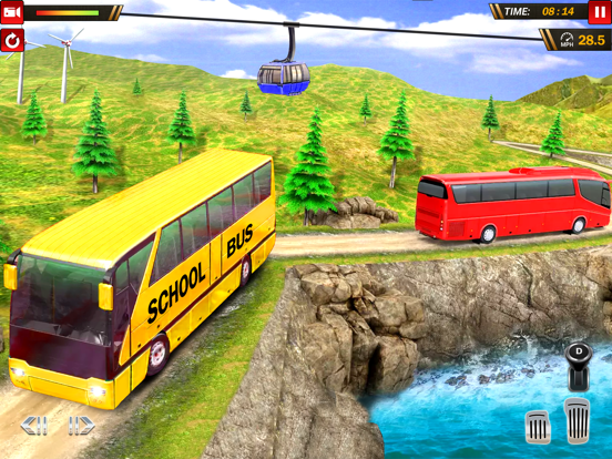 School Bus Uphill Driving screenshot 2