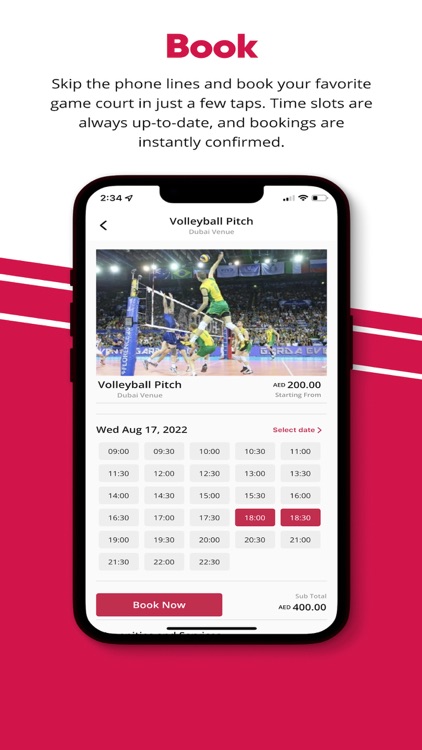 Mayadin-Sports Booking App UAE