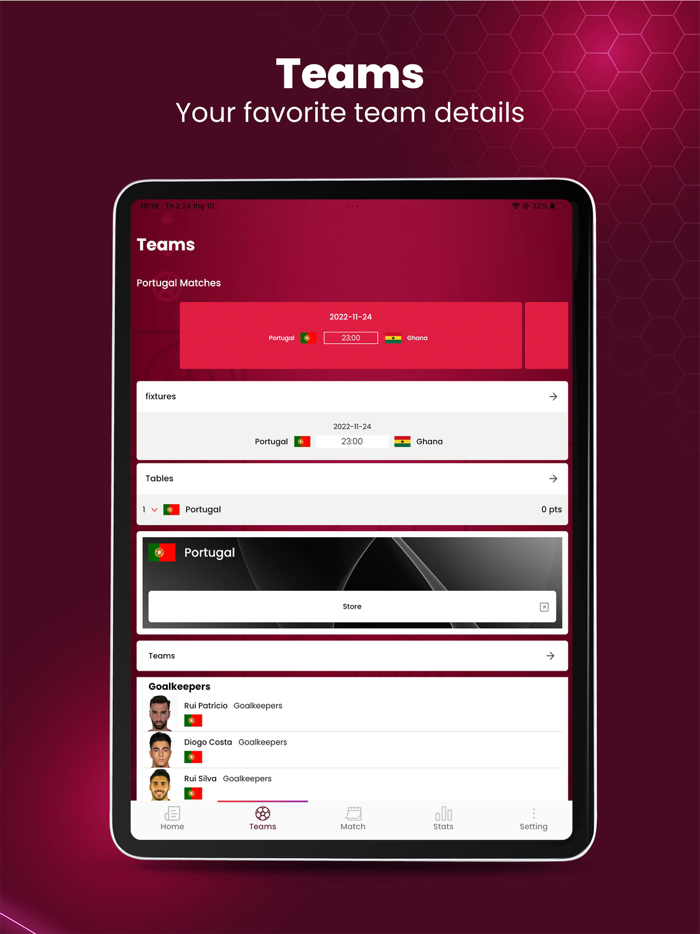 World Cup App - Live Football