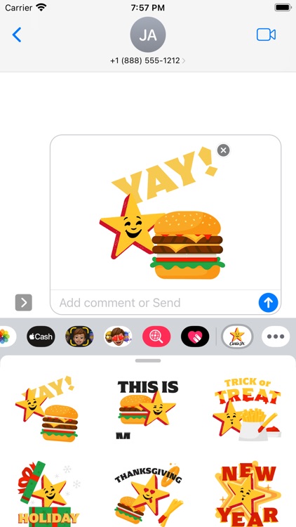 Carl's Jr. Stickers