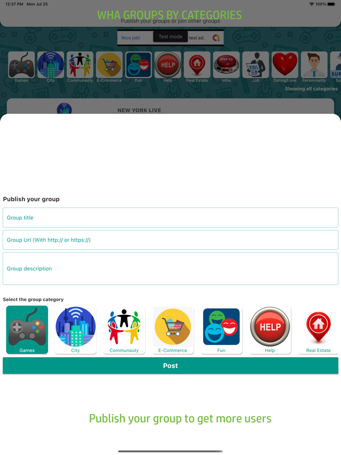 Wha Groups by Category