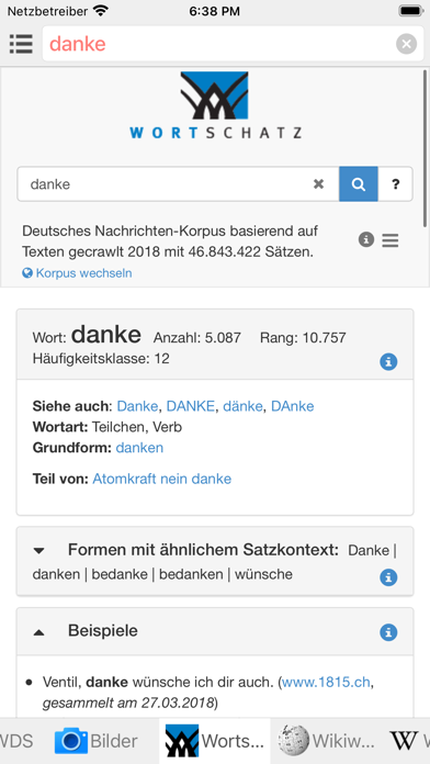 Alle Deutschen Wörterbücher screenshot 4