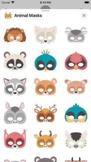 animal masks iphone screenshot 2