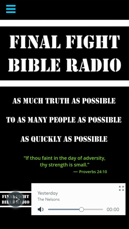 Final Fight Bible Radio