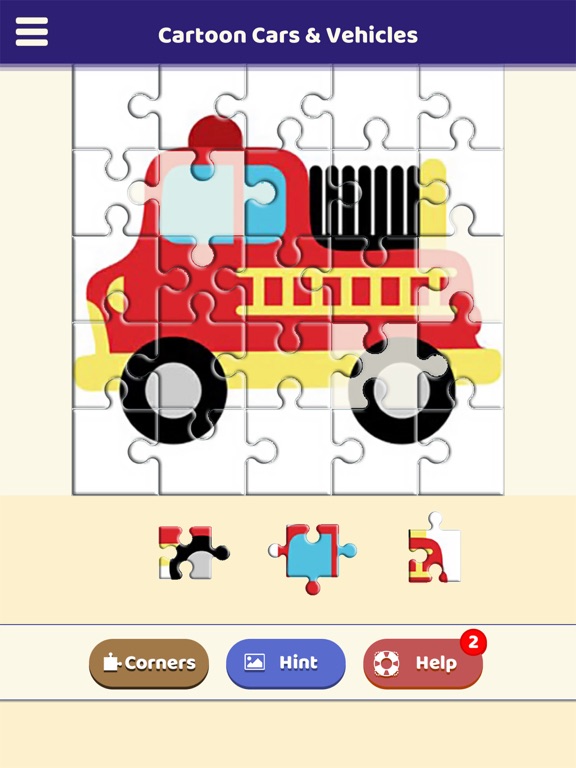 Cartoon Cars & Vehicles Puzzle screenshot 3