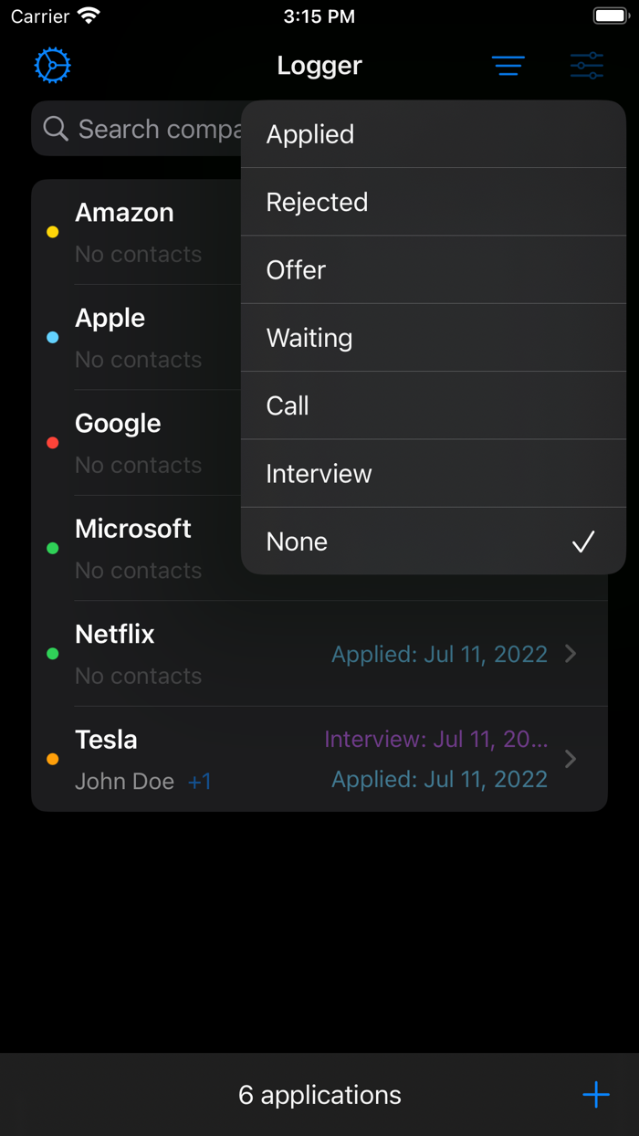 Logger - Track Job Application