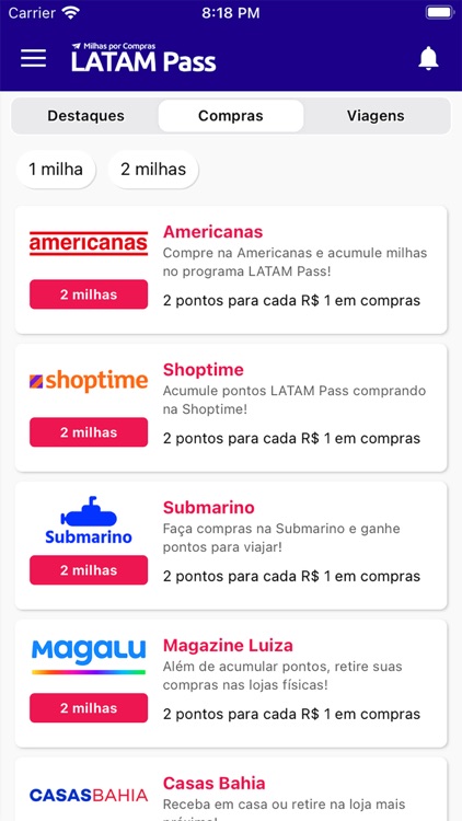 Milhas por Compras screenshot-3
