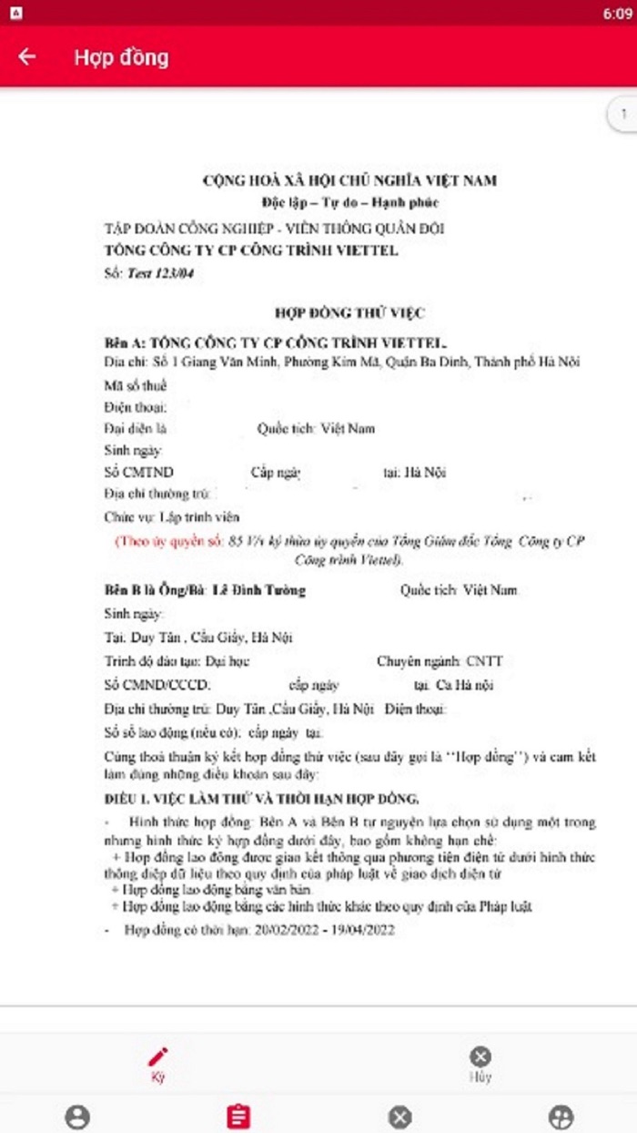 VCC - Hồ sơ điện tử