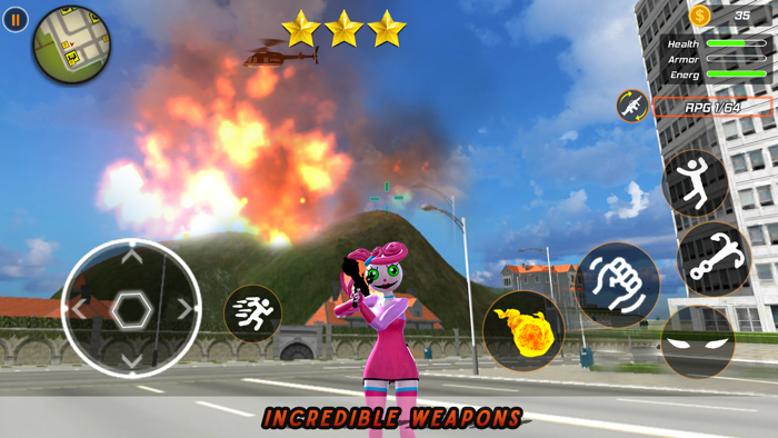 Scary Mommy Flying Rope Hero