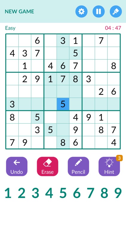 Sudoku(Brain Puzzle Game) screenshot-4