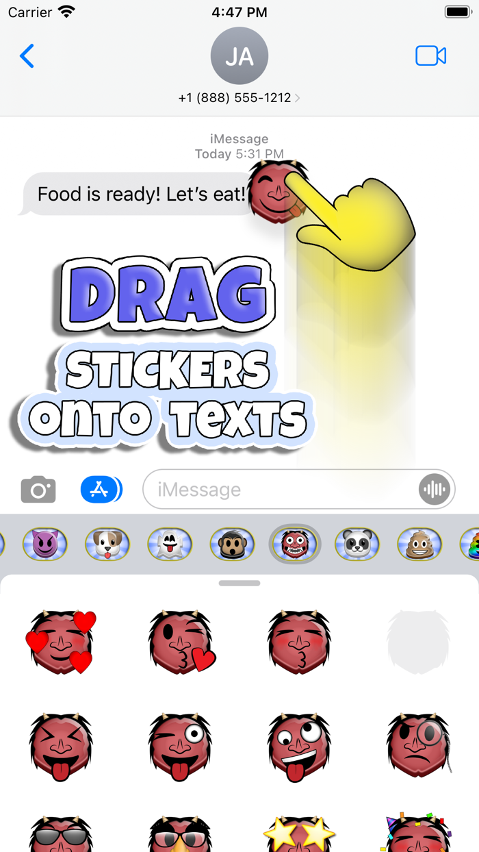 Sticky Moji Ogre Stickers