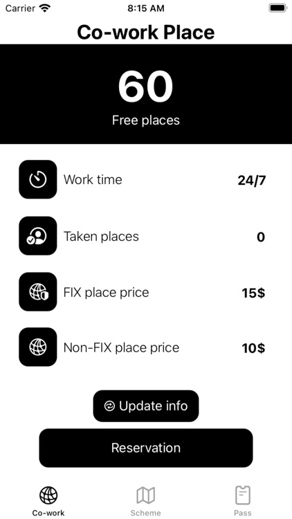 Co-work Place App