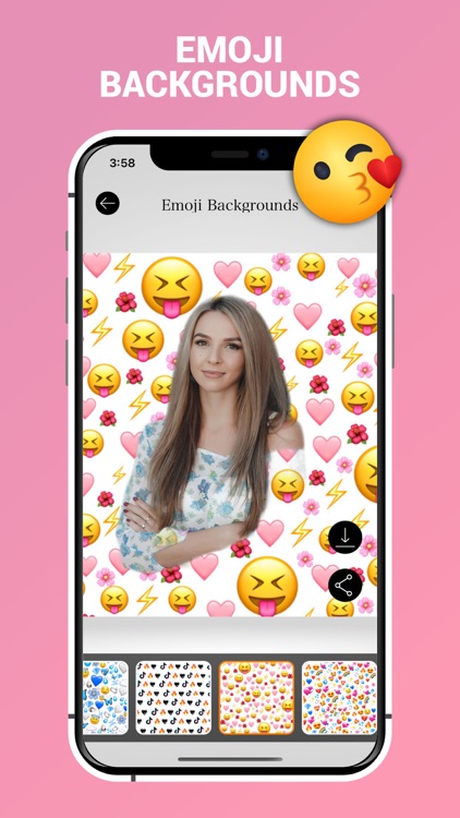 emoji background for pictures app