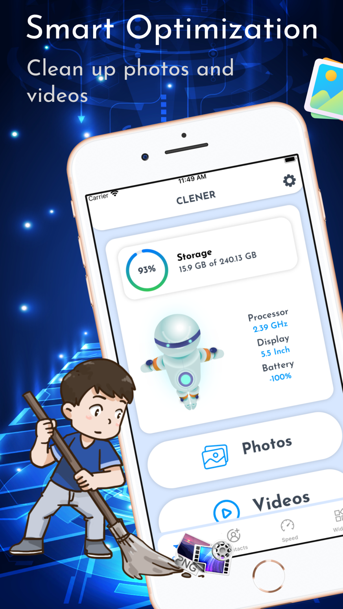 Smart CleanerClean Up Storage