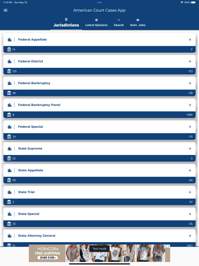 American Court Cases App