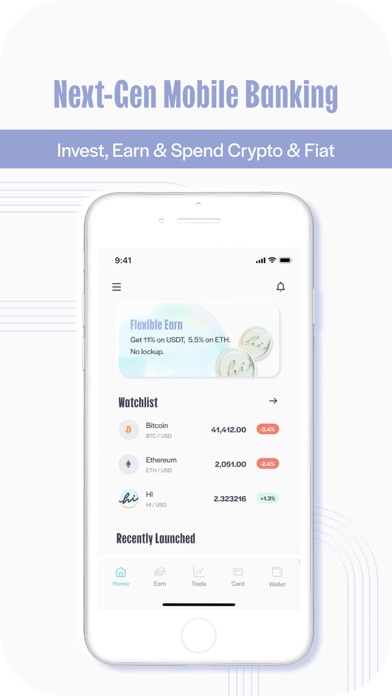 hi: Buy, Earn & Send Crypto hi: Buy, Earn & Send Crypto