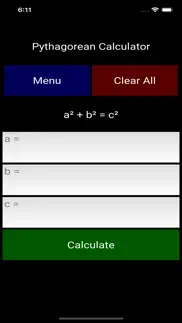 pythagorean theory calculator iphone screenshot 3