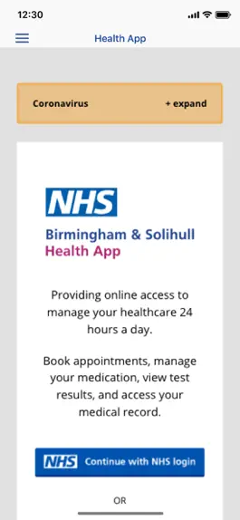 Game screenshot Birmingham Solihull Health App mod apk