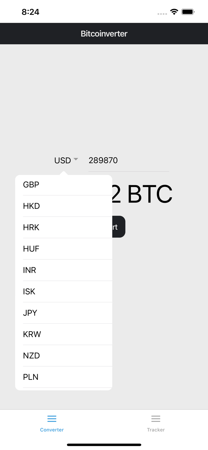 BTC converter crypto tracker