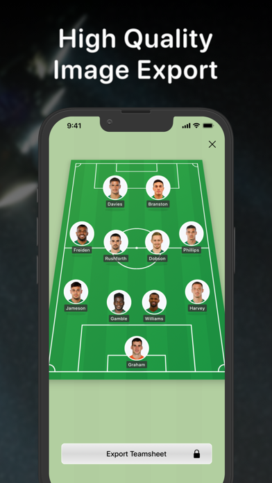 Teamsheet - Soccer Formation screenshot 4