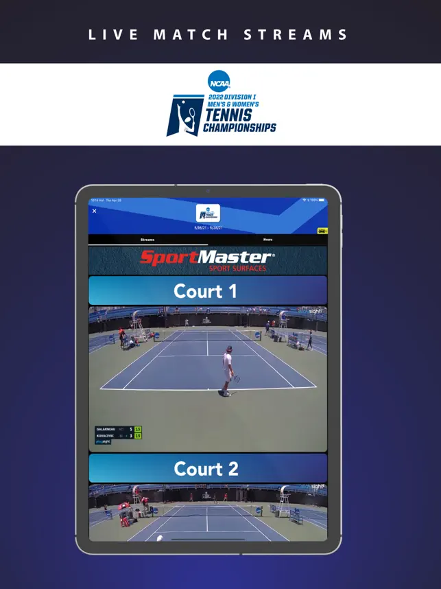 Captura 1 TennisONE - Tennis Live Scores iphone