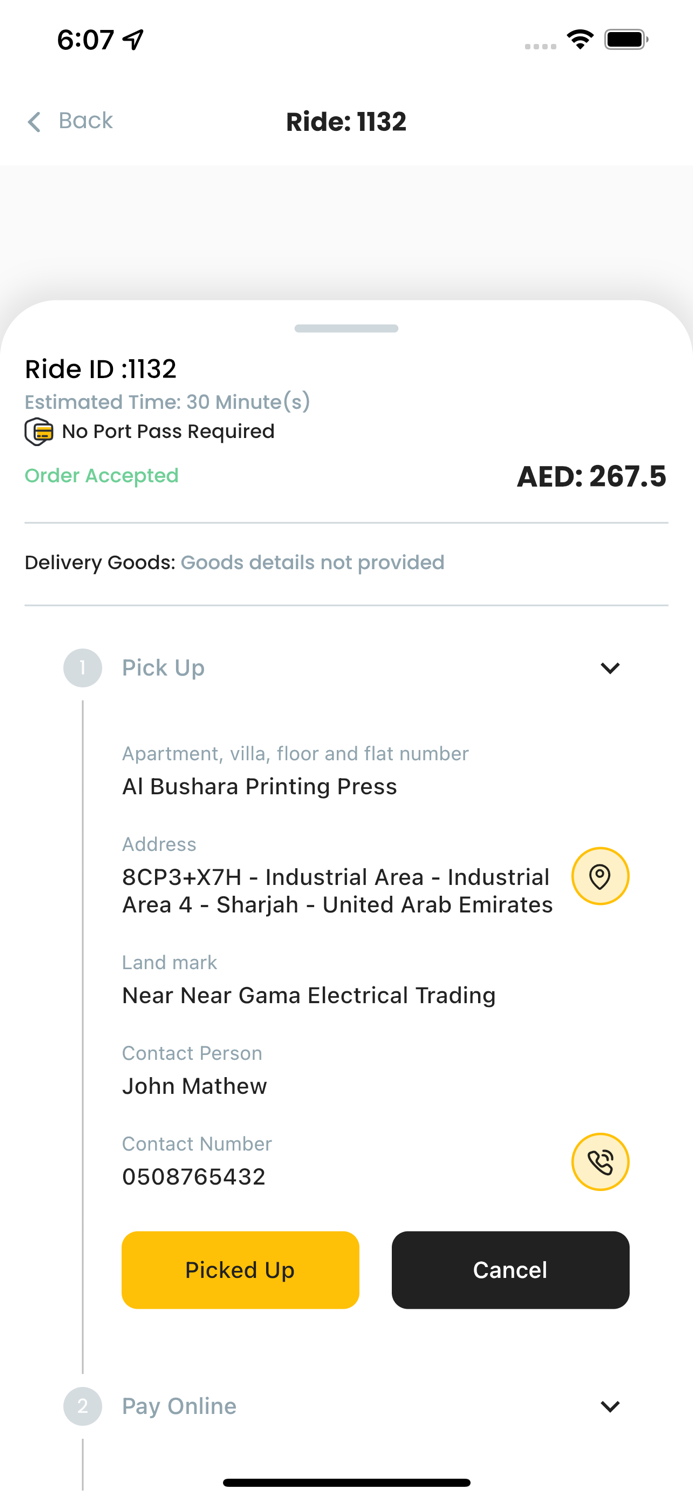 CarryFleet Rider App