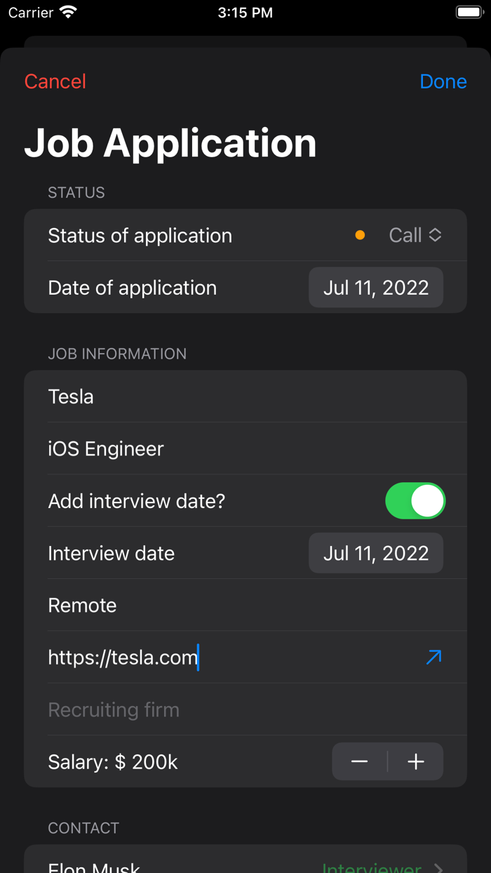Logger - Track Job Application