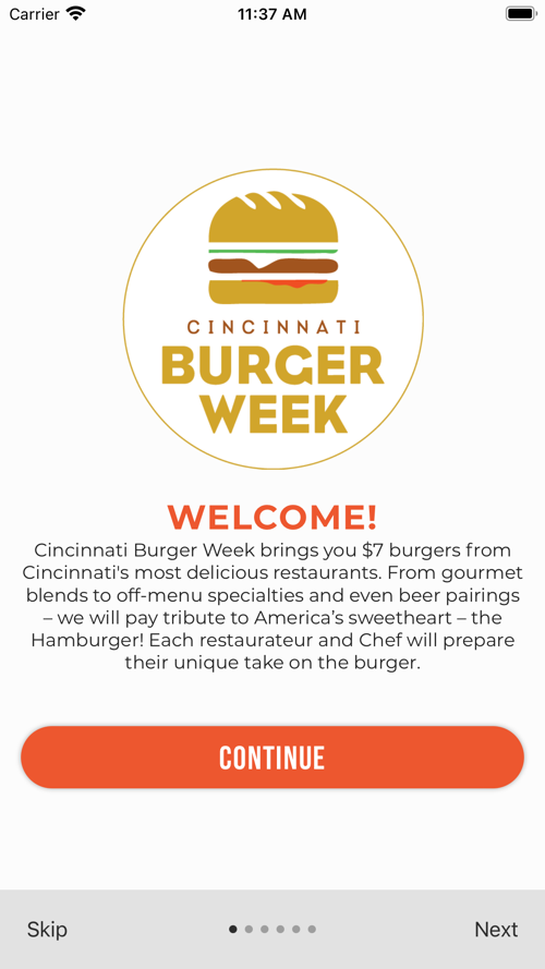 Cincinnati Burger Week Free Download App for iPhone