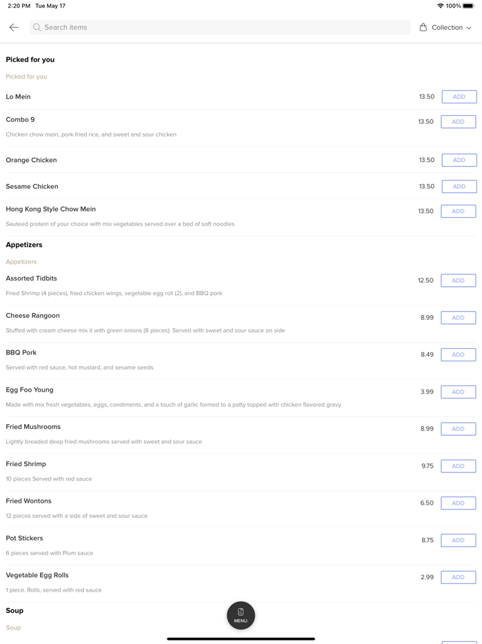 China Blue Botany Rd