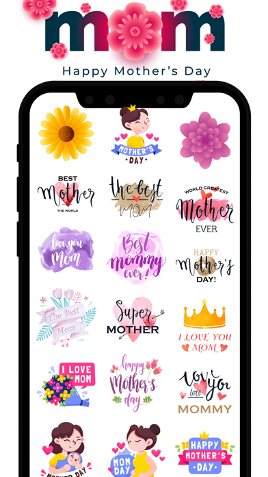 Mother's Day Cards & Stickers Screenshot