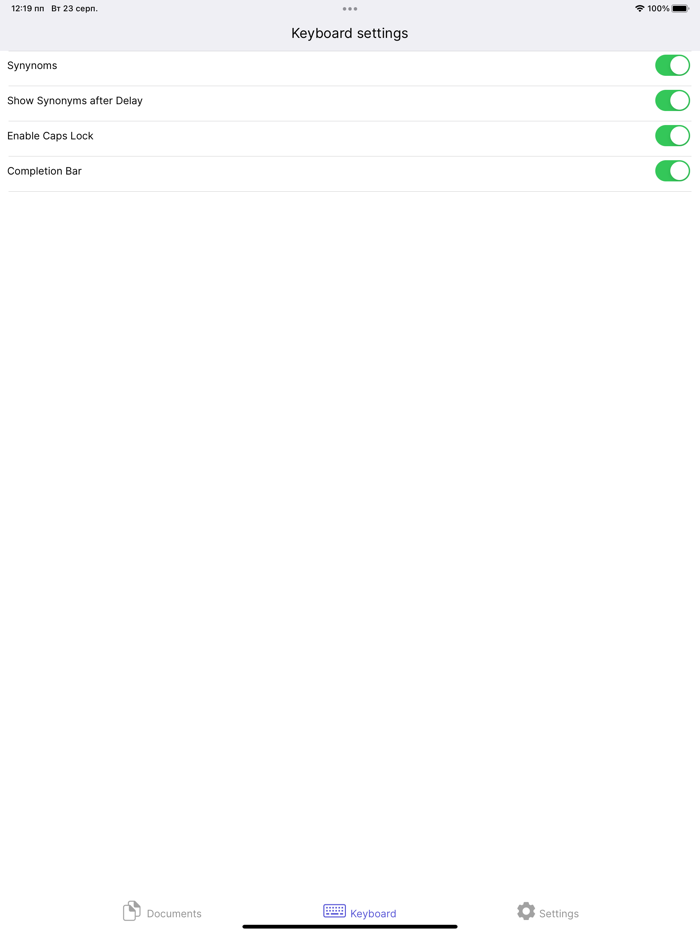 Grammar Check with Keyboard