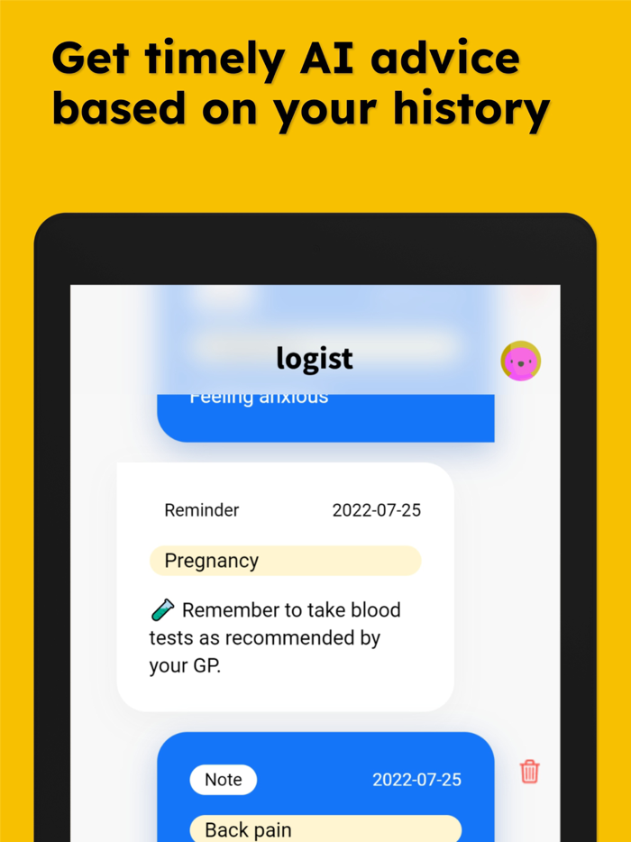 Logist · Nextgen health logger