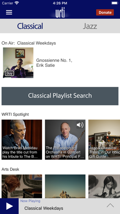Classical Music & Jazz WRTI screenshot 2