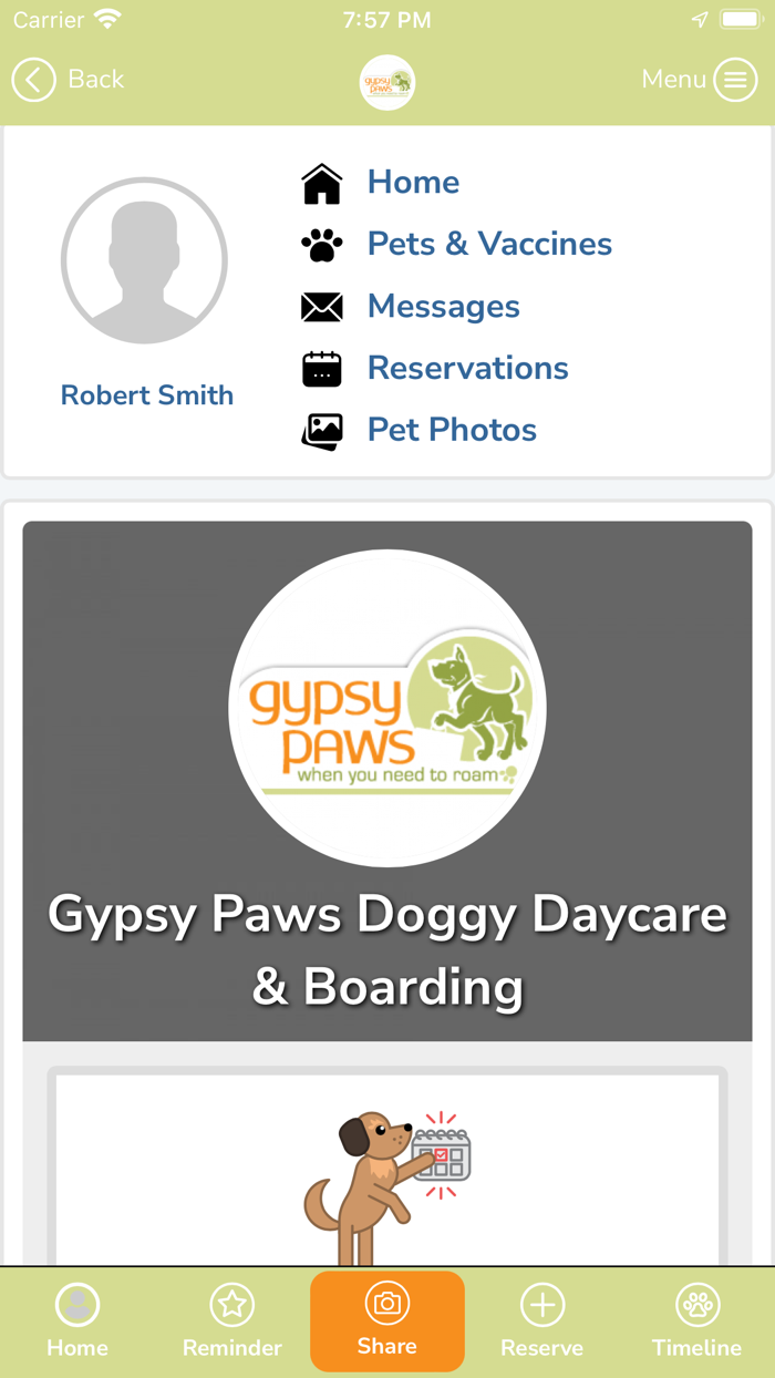 Gypsy Paws Doggy Daycare  B.