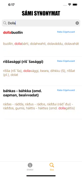 Game screenshot Sámi Synonymat apk